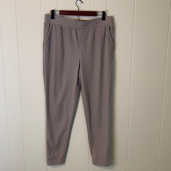Koolaburra By UGG Cozy Tan Joggers Size Large - Picture 1 of 8